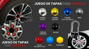 Tapas Decorativas para Tuerca Hex17 Cromo - Purpura