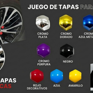 Tapas Decorativas para Tuerca Hex17 Cromo - Purpura - Tapas Decorativas - Beta Repuestos
