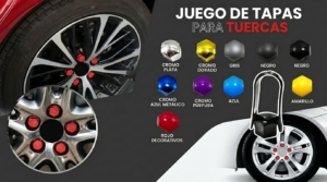 Tapas Decorativas para Tuerca Hex19 Cromo - Purpura