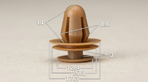 Seguro Plástico MODELO 1 - Empaque 25 Unidades