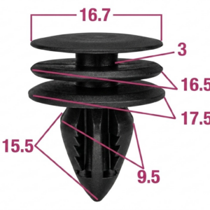 Seguro Plástico MODELO 1265 - Empaque 25 Unidades - Seguros Plásticos - Beta Repuestos