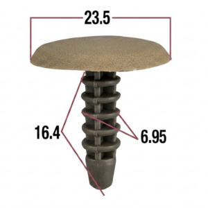 Seguro Plástico MODELO 447 - Empaque 25 Unidades - Seguros Plásticos - Beta Repuestos