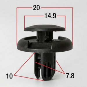 Seguro Plástico MODELO 1119 - Empaque 25 Unidades - Seguros Plásticos - Beta Repuestos