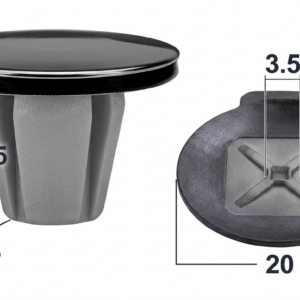 Seguro Plástico MODELO 387 - Empaque 25 Unidades - Seguros Plásticos - Beta Repuestos