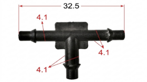 Seguro Plástico Modelo 2434 - Espiga 5/32
