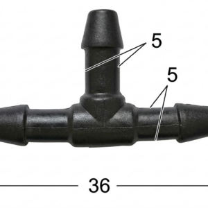 Seguro Plástico Modelo 2437 - Espiga 3/16 - Seguros Plásticos - Beta Repuestos