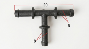 Seguro Plástico Modelo 2447 - Espiga 5/16
