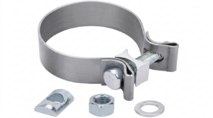 Abrazadera De Escape Sencilla Acero Zincado 3 Pulg.