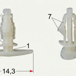 Seguro Plástico MODELO 4646 - Empaque 25 Unidades - Multimarca - Beta Repuestos
