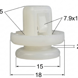 Seguro Plástico MODELO 4341 - Empaque 25 Unidades - Multimarca - Beta Repuestos