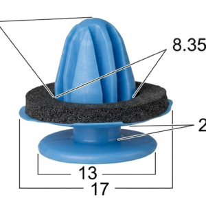Seguro Plástico MODELO 4314 - Empaque 25 Unidades - Para Tapicerías - Beta Repuestos