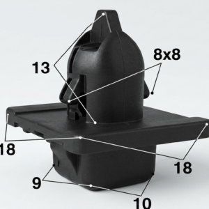 Seguro Plástico MODELO 4164 - Empaque 25 Unidades - Para Tapicerías - Beta Repuestos