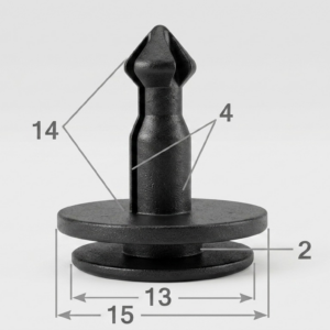 Seguro Plástico MODELO 4178 - Empaque 25 Unidades - Para Tapicerías - Beta Repuestos
