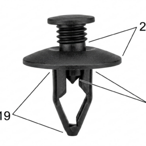 Seguro Plástico MODELO 4491 - Empaque 25 Unidades - Seguros Plásticos - Beta Repuestos