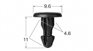 Seguro Plástico MODELO 4607 - Empaque 25 Unidades