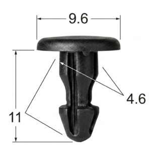 Seguro Plástico MODELO 4607 - Empaque 25 Unidades - Seguros Plásticos - Beta Repuestos