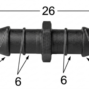 Seguro Plástico Modelo 5108 - Espiga 1/4 - Seguros Plásticos - Beta Repuestos