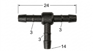 Seguro Plástico Modelo 3915 - Espiga 1/8