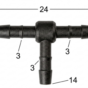 Seguro Plástico Modelo 3915 - Espiga 1/8 - Seguros Plásticos - Beta Repuestos