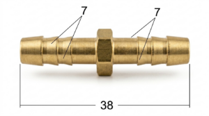 Seguro Plástico Modelo 3920 - Espiga 1/4