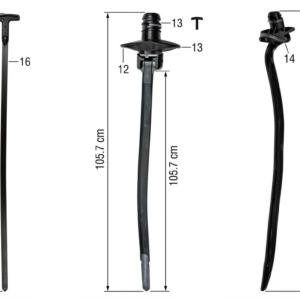 Seguro Plástico Modelo 5069 - 5mm x 145mm - Seguros Plásticos - Beta Repuestos