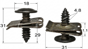 Seguro Plástico Modelo 2629 - 4,5mm x 260mm