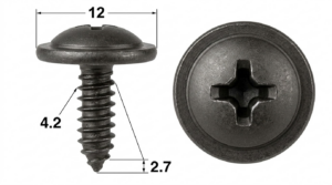 Seguro Plástico Modelo 5376 - M4 x 14mm