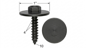 Seguro Plástico Modelo 5382 - M4 x 17mm
