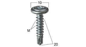 Seguro Plástico Modelo 4072 - M4 x 19mm