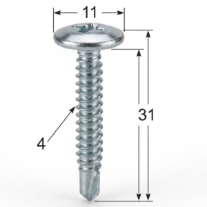 Seguro Plástico Modelo 4075 - M4 x 32mm - Seguros Plásticos - Beta Repuestos