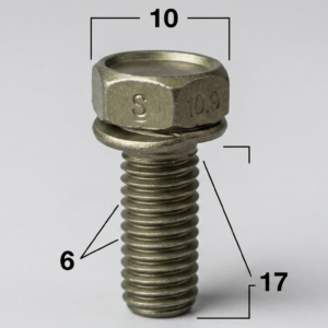Seguro Plástico Modelo 4101 - M6 x 17mm - Seguros Plásticos - Beta Repuestos
