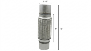 Tubo Flex con Acople Reforzado Doble Malla 1-3/4 x 4 x 8 Pulg.