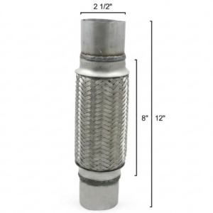 Tubo Flex con Acople Reforzado Doble Malla 2 x 6 x 10 Pulg. - Tubos Flexibles - Beta Repuestos