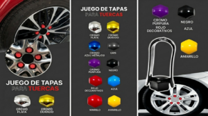 Tapas Decorativas para Tuerca Hex17 Cromo - Plata