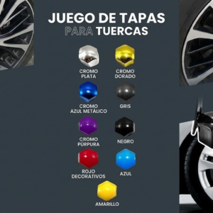 Tapas Decorativas para Tuerca Hex21 Cromo - Plata - Tapas Decorativas - Beta Repuestos