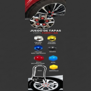 Tapas Decorativas para Tuerca Hex19 Rojo - Tapas Decorativas - Beta Repuestos