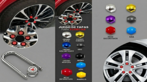 Tapas Decorativas para Tuerca Hex21 Rojo