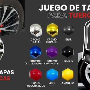 Tapas Decorativas para Tuerca Hex17 Azul - Tapas Decorativas - Beta Repuestos