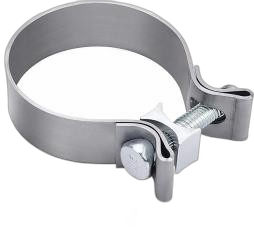 Abrazadera De Escape Sencilla Acero Zincado 5 Pulg.