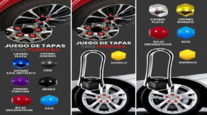 Tapas Decorativas para Tuerca Hex19 Azul