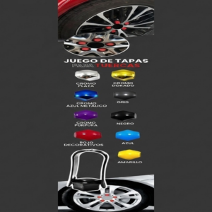 Tapas Decorativas para Tuerca Hex17 Amarillo - Tapas Decorativas - Beta Repuestos