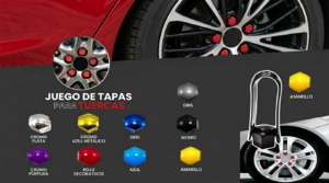 Tapas Decorativas para Tuerca Hex19 Amarillo
