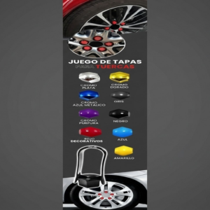 Tapas Decorativas para Tuerca Hex21 Amarillo - Tapas Decorativas - Beta Repuestos