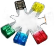 Fusible Miniatura (Caja 100 Unidades) 20 Amperios Amarillo