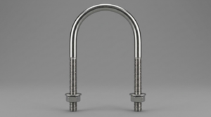 Abrazadera Redonda Rosca 7/8 Pulg. 7/8 Pulg. x 3 Pulg. x 15 1/2 Pulg.