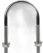 Abrazadera Redonda Rosca 7/8 Pulg. 7/8 Pulg. x 5 Pulg. x 13 1/2 Pulg.