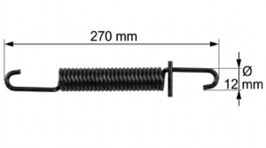 Hino GH / FG / AK / FS Posterior Sencillo Negro