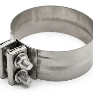 Abrazadera De Escape Inoxidable Hino 4 pulg. Altura 4,9 cm - Abrazaderas de Escape para Hino - Beta Repuestos