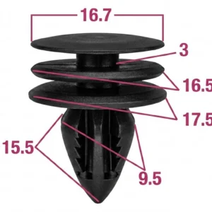 Seguro Plástico MODELO 1265 - Empaque 25 Unidades - Seguros Plásticos - Beta Repuestos