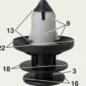 Seguro Plástico MODELO 4163 - Empaque 25 Unidades - Para Tapicerías - Beta Repuestos